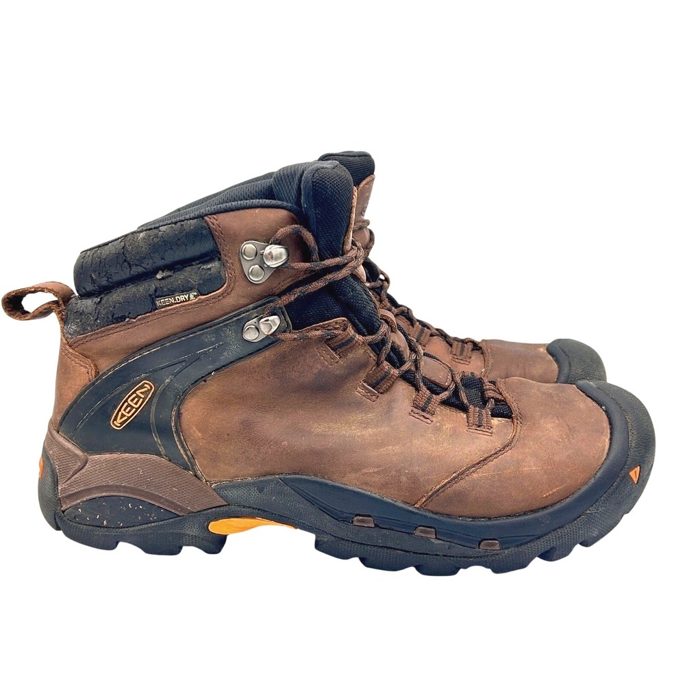 KEEN Men's Pyrenees‎ Mid Height Waterproof Hiking Boot Syrup Brown Size 11.5